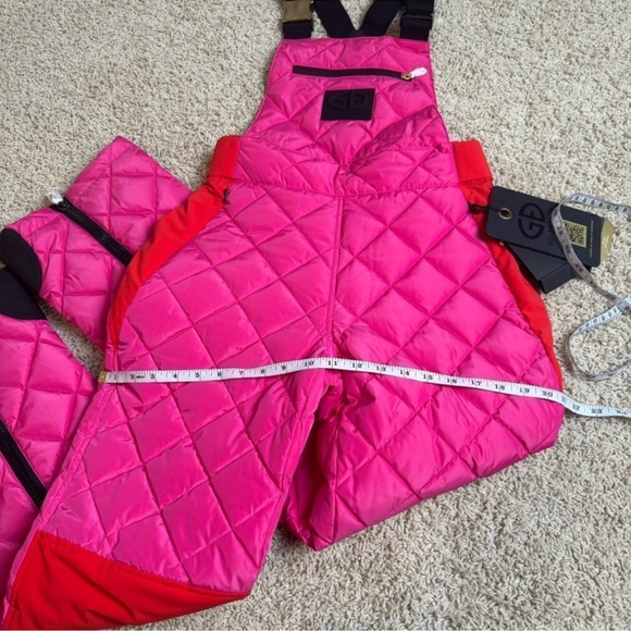 Goldbergh x Revolve KAYA SALOPETTE Ski Pants Overalls NWT US 6 ski bibs PINK - Picture 11 of 14
